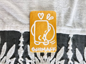 schmack it (gold) - mini magnet