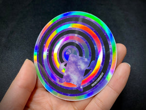 consciousness - holographic sticker